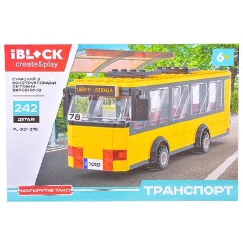 Конструктор Iblock Транспорт Маршрутное такси (PL-921-376) фото 1