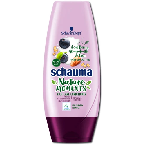 Schwarzkopf Schauma Nature Moments 200 ml Смузі кондиціонер для дуже сухих і виснажених волосся Ягода Асаї, Мигдаль і Овес