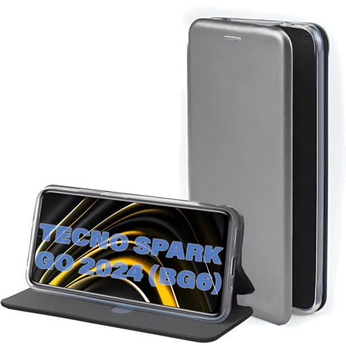 Чехол для телефонов BeCover Book Exclusive Gray for Tecno Spark Go 2024 (BG6) (711257)