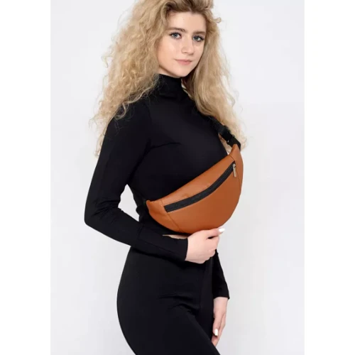 Женская поясная сумка Sambag Soho MSH оранжевая (82111027)