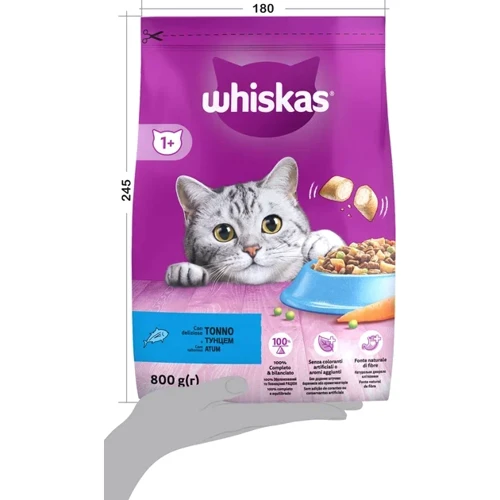 Сухой корм для кошек Whiskas с тунцом 800 г (5900951305269): Класс Премиум