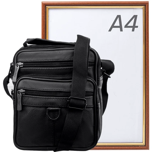 Мужская сумка через плечо Valiria Fashion черная (DETAW9001-2): Тип Сумки