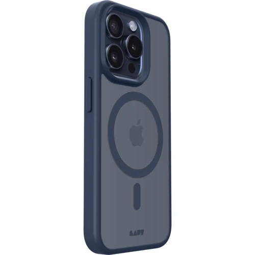 Чехол для iPhone LAUT HUEX PROTECT MagSafe Dark Blue (L_IP23D_HPT_DB) for iPhone 15 Pro Max: Материалы поликарбонат и полиуретан