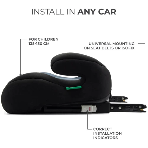 Автокресло-бустер Kinderkraft i-Boost Black (KCIBOO00BLK0000): Вес ребенка 15-36 кг