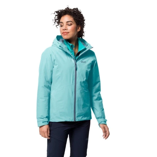 Куртка Jack Wolfskin Argon Storm Jacket W 1111591-4110 46 голубая зимняя с капюшоном: Сезон Зима