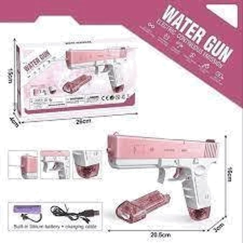 Водяной пистолет Water Gun Glock pink: Материал пластик