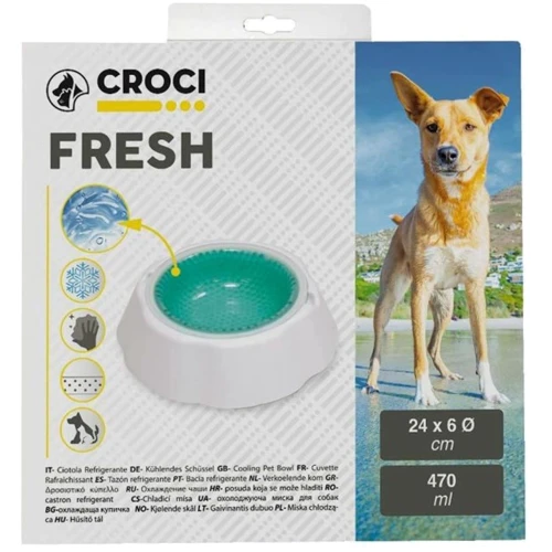 Миска Croci Fresh для собак охлаждающая силиконовая 470 мл (C6020223): Тип Миски