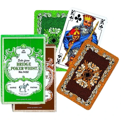Карты игральные Piatnik Bridge Poker Whist 1 колода х 55 карт (PT-143212)