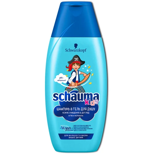 Schwarzkopf Schauma Kids Shampoo 250 ml Шампунь-Гель для мальчиков без слез и спутывания