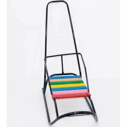 Санки Торпеда круглі полозья сині з ручкою (21269)