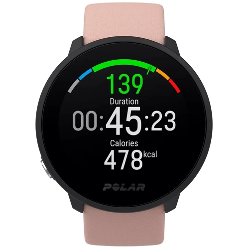 Смарт-часы Polar Unite Blush S-L (90084480): Фитнес-функции Подсчет калорий, Скорость движения, Шагомер, Пульсометр, Секундомер