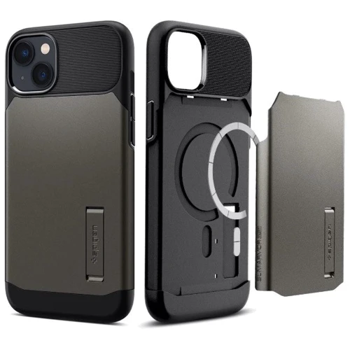 Чохол для iPhone Spigen Slim Armor with MagFit Gunmetal (ACS04685) for iPhone 14 фото 5