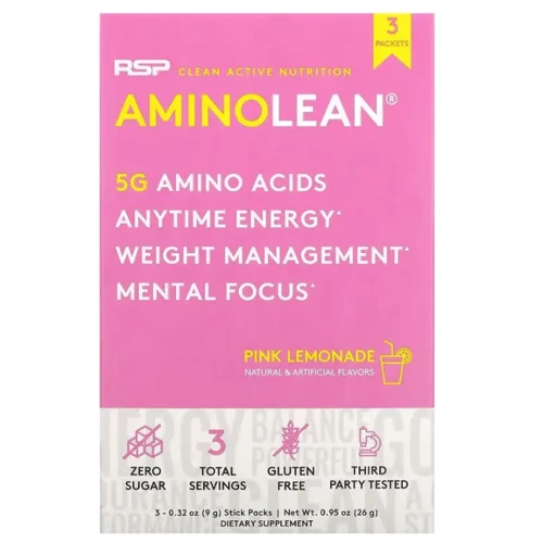 Амінокислота для спорту RSP Nutrition AminoLean 3x9 g/Pink Lemonade