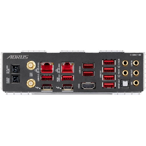 Gigabyte Z590 Aorus Xtreme WB: Разъемы на задней панели USB 3.2 Gen 2, Thunderbolt, HDMI
