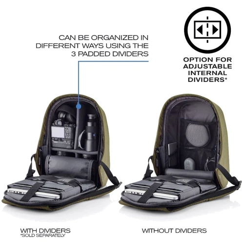 XD Design Bobby Hero Regular Backpack Green (P705.297) for MacBook Pro 15-16" фото 22