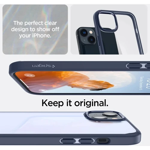 Чехол для iPhone Spigen Crystal Hybrid Navy Blue (ACS04687) for iPhone 14 Plus фото 5