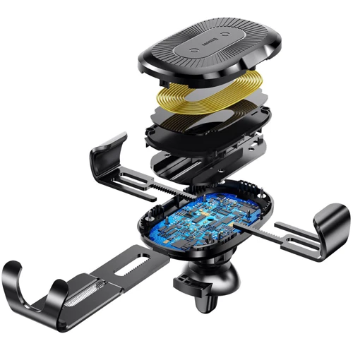 Держатель Baseus Car Holder Wireless Charger Air Vent Mount 10W Black (WXYL-01): Совместимость универсальный, Для смартфона
