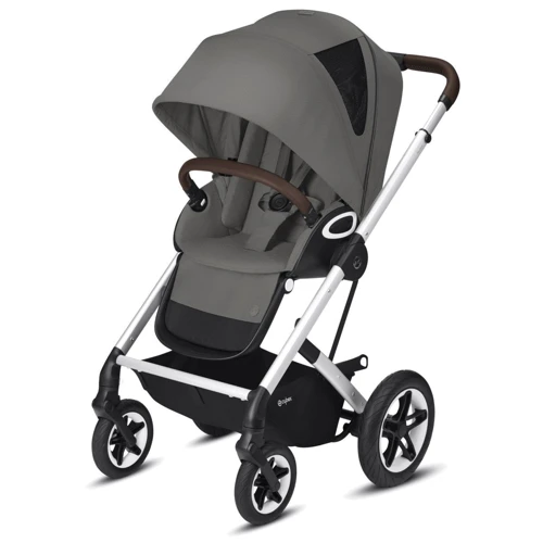 Прогулочная коляска Cybex Talos S Lux SLV Soho Grey (с бампером): Ширина шасси 60 см
