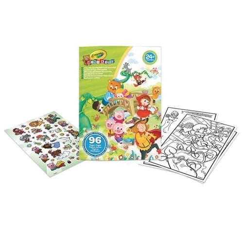 Раскраска Crayola Mini Kids Любимые сказки 96 страниц и наклейки (25-1081)