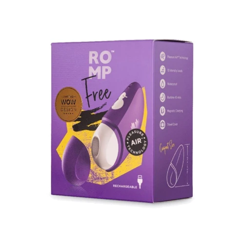 Вакуумный стимулятор клитора Romp Free, 10.2х3.1 см