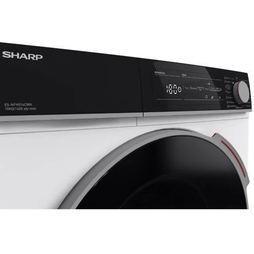 Стиральная машина SHARP ES-NFH814CWA-PL: Загрузка белья (стирка), кг 8