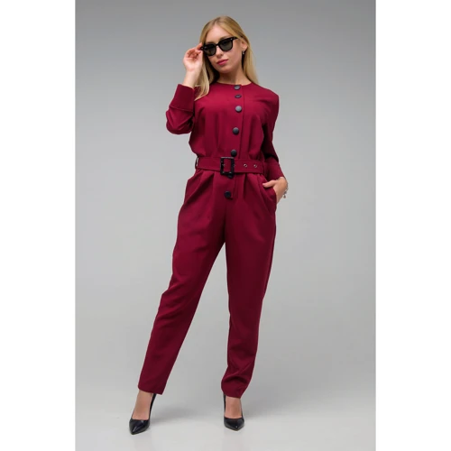 Комбинезон FLFashion Эридан СКЭ2674 M бордовый