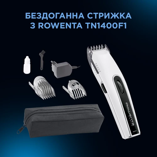 Машинка для стрижки Rowenta NOMAD TN1400F1: Материал лезвий сталь