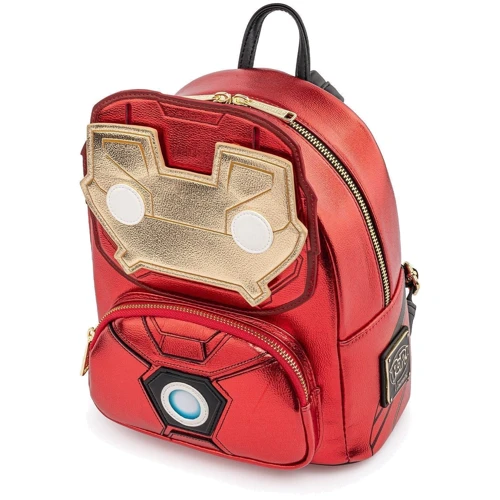 Рюкзак с подсветкой Loungefly POP! Marvel - Iron Man Light-Up Mini Backpack (MVBK0161): Тип Подростковый рюкзак