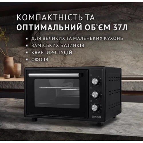 Електрична духовка настільна PERFELLI SIERRA 37 BLACK фото 13