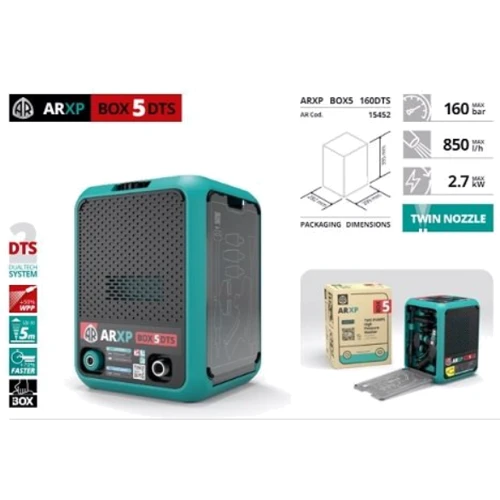 Мойка высокого давления Annovi Reverberi XP BOX5 160DTS TWIN FLOW: Максимальное давление (бар) 160