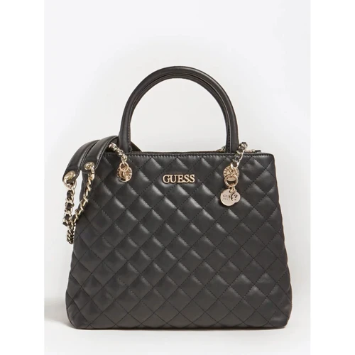 Жіноча сумка тоут Guess Illy Society Satchel чорна (HWVG7970060-BLA)