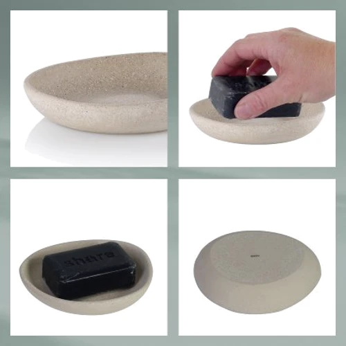 Мыльница KELA Roda бежевая 12х11х2.5 см (23678)