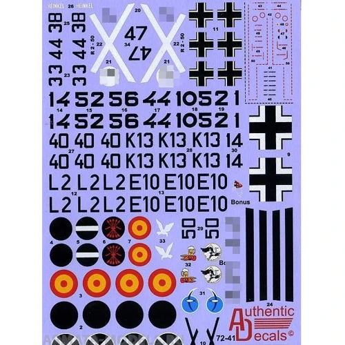 Декаль Authentic Decals для самолета Cу-24MP (Trumpeter) AD7271