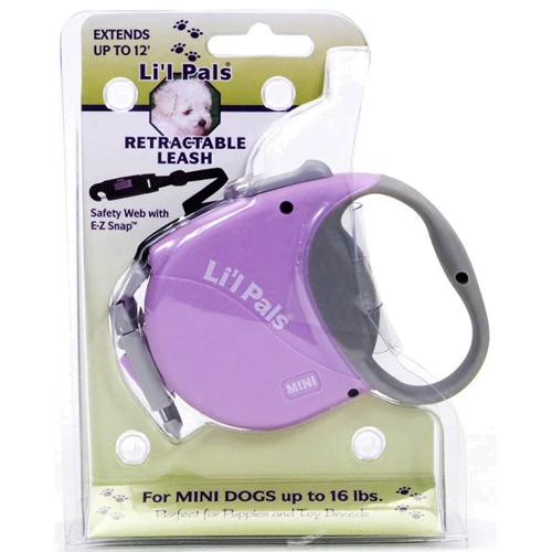 Поводок-рулетка Power Walker Lit'l Pals Mini 3.6 м Ліловий (76484089763)