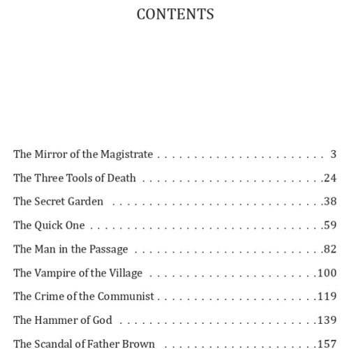 Gilbert Keith Chesterton: The Scandal of Father Brown: Виробник Фолио
