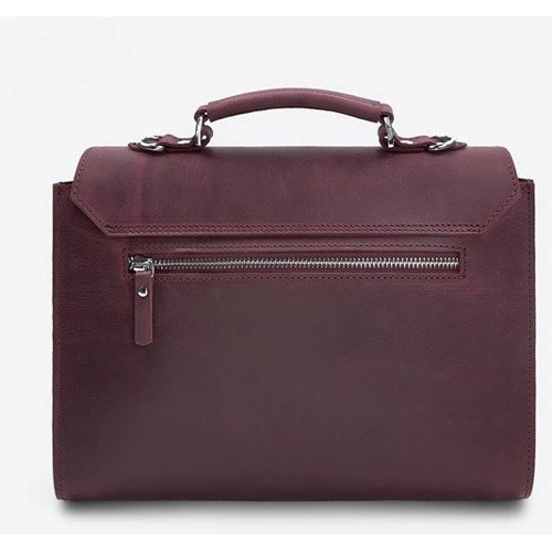Женская сумка-сэтчел The Wings Classic винтаж бордовая (TW-Classic-bordo-crz): Застежка Механическая