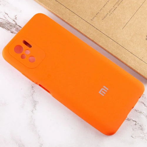 Чехол для телефонов Mobile Case Silicone Cover Shield Camera Neon Orange for Xiaomi Redmi Note 10 / Note 10s: Материал силикон