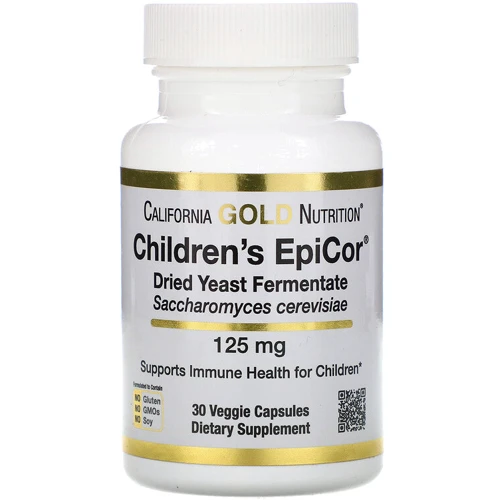 California Gold Nutrition Children's Epicor, 125 mg, 30 Veggie Capsules