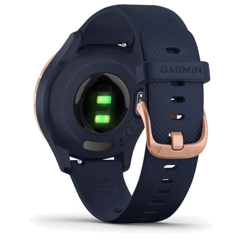 Смарт-годинник Garmin Vivomove 3s Rose Gold Stainless Steel Bezel w. Navy and Silicone B. (010-02238-03): Сумісні ОС Android / iOS