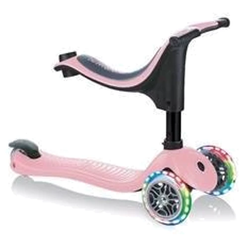Самокат GLOBBER серии GO UP SPORTY пастельный розовый, до 20/50кг, 1+, 3 колеса с подсветкой: Количество колес 3