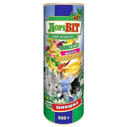 Корм ЛоріВіт Деликатес для шиншилл 500 г (ФЛ014)