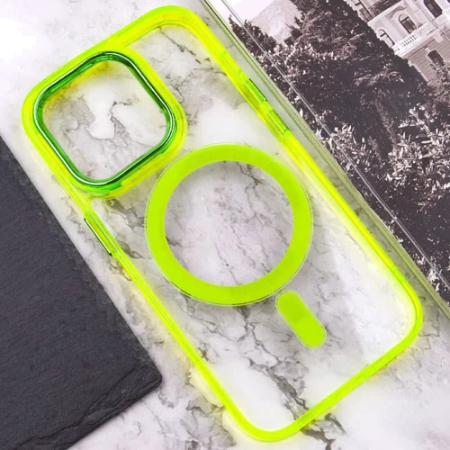 Чехол для iPhone Epik TPU Iris with MagSafe Yellow for iPhone 14: Тип чехла накладка на заднюю часть
