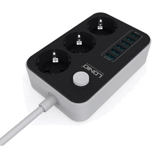 Сетевой фильтр LDNIO SE3631 Black/White: Количество USB портов, шт 6