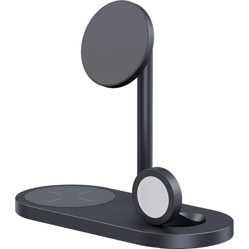 Зарядний пристрій Benks Wireless Charger Base Station W15 3-in-1 Infinity Omni 15W для iPhone 16 I 15 I 14 I 13 I 12 series, Apple Watch and Apple AirPods: Кількість USB-портів нет