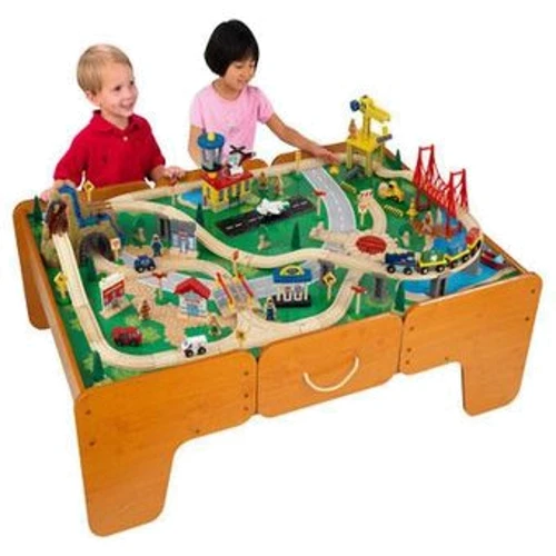 Залізниця KidKraft Limited Edition Waterfall Mountain Train Table & Train Set (17945)