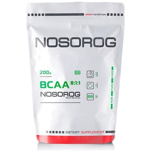 

Nosorog Nutrition Bcaa 8:1:1 200 g /40 servings/ Natural