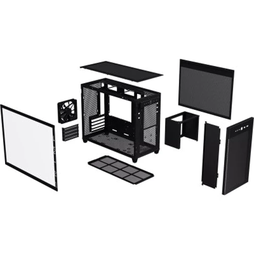 Корпус ASUS Prime AP201 Tempered Glass Black (90DC00G0-B39010) фото 9
