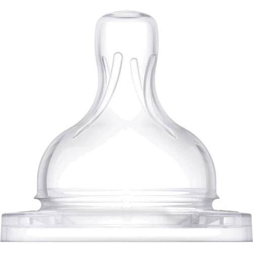 Соска силиконовая Philips AVENT Anti-colic 1м+ 2 шт (SCF632/27): Материал силикон