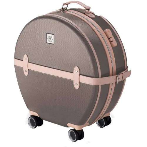 Чемодан Semi Line 20" (S) Brown/Pink Cream коричневый/розовый (T5673-2)