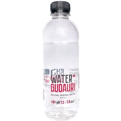 Упаковка воды минеральной природной негазированной Gudauri Water+ 12х0.5 л (4860114390031_12): Объем, л 6